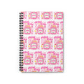 Christian Pink Pattern Spiral Notebook — "Jesus Is My Jam" Ruled Journal