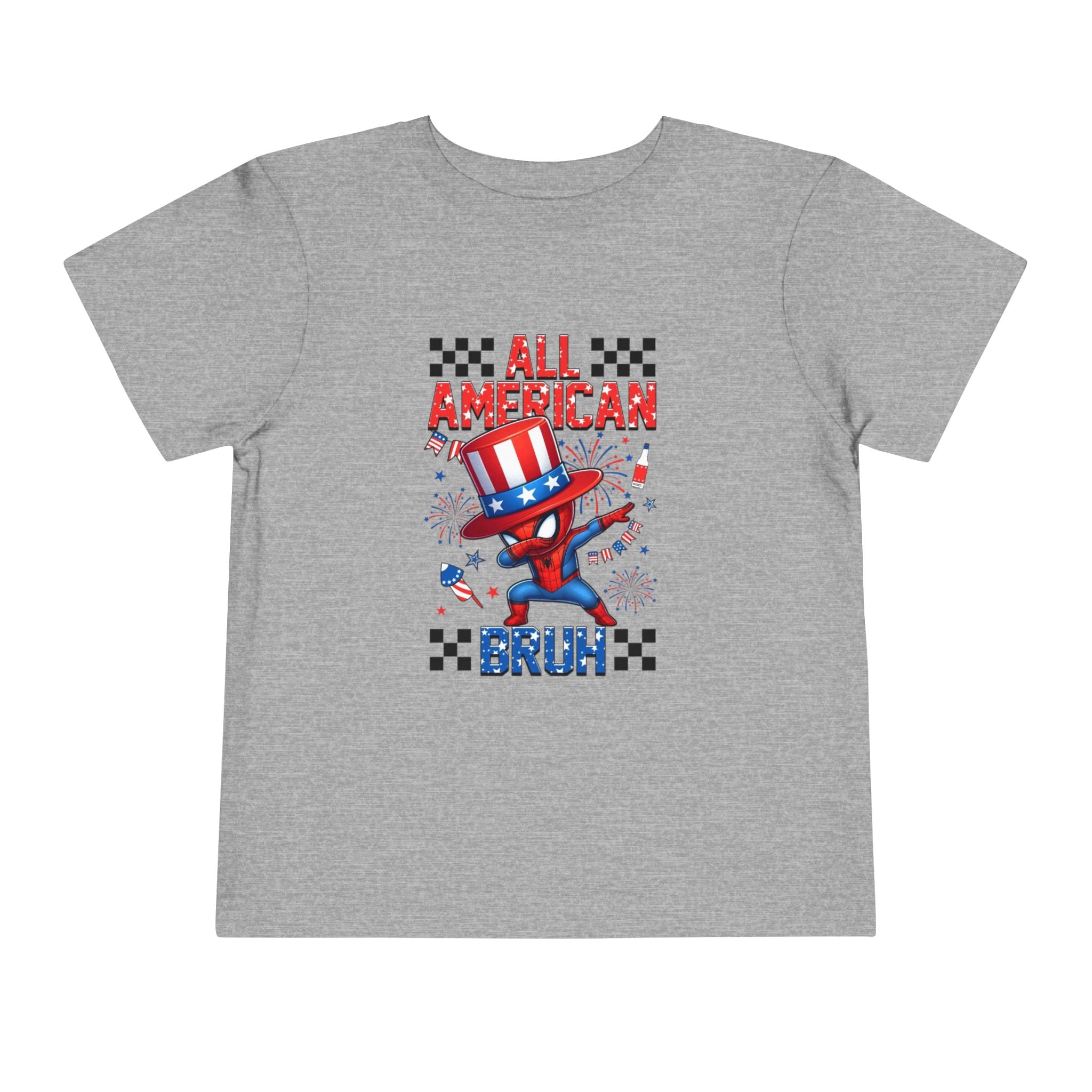 All American Bruh Toddler Tee – Patriotic 4th of July Kids Shirt