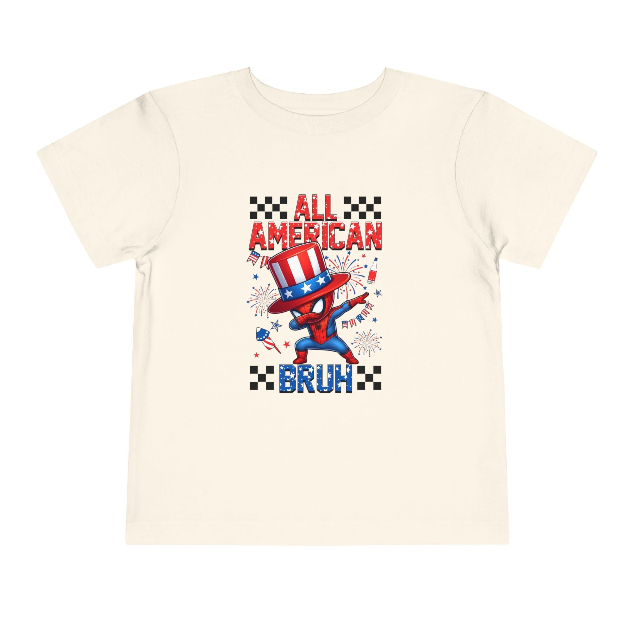 All American Bruh Toddler Tee – Patriotic 4th of July Kids Shirt