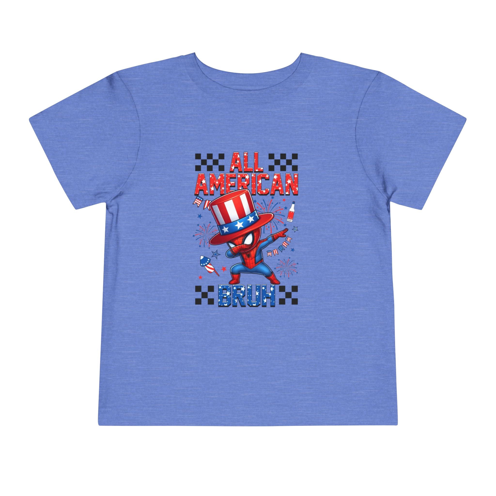 All American Bruh Toddler Tee – Patriotic 4th of July Kids Shirt